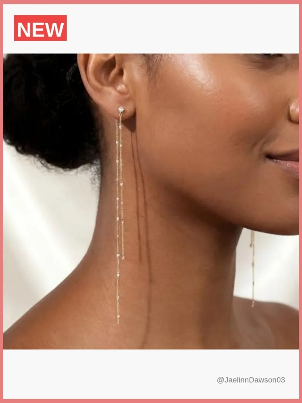 Long Dangle Drop Earrings 925 Sterling Silver Chain Shoulder Length